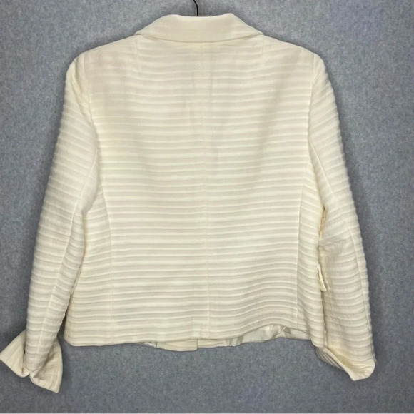 Akris Punto Wool Blazer Jacket Cream Textured - Picture 6 of 6